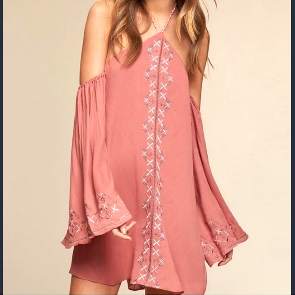 NWT The Jetset Diaries Desert Rose Mini Dress Boho Hippie Festival 60s 70s